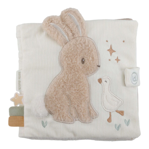 Stoffbuch Fühlbuch Activity-Buch Newborn Hase Gans Baby Geburtsgeschenk Little Dutch Stofftiger