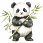 Pandabär Panda Bambus