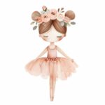 Ballerina Mädchen rosa stehend tanzen