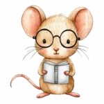 Lesen Maus Brille Schulbeginn Schulstart