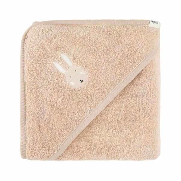 Personalisierbares Baby Kapuzenhandtuch aus weicher Baumwolle mit Name bestickt, Kapuzenbadetuch für Babys und Kinder, ideales personalisiertes Geburtsgeschenk und Taufgeschenk für nach dem Baden.