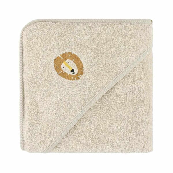Personalisierbares Baby Kapuzenhandtuch aus weicher Baumwolle mit Name bestickt, Kapuzenbadetuch für Babys und Kinder, ideales personalisiertes Geburtsgeschenk und Taufgeschenk für nach dem Baden.