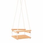 Cliff Toys Babyschaukel aus Birkenholz: Zubehör für Indoor-Klettergerüst Montessori-Bewegungsspielzeug für Kinderzimmer.
