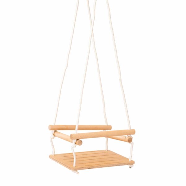 Cliff Toys Babyschaukel aus Birkenholz: Zubehör für Indoor-Klettergerüst Montessori-Bewegungsspielzeug für Kinderzimmer.