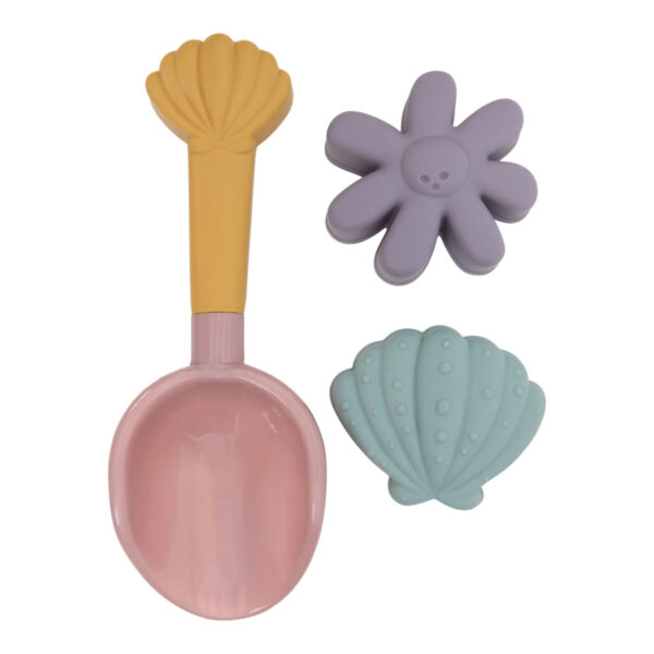 Little Dutch Strandset Schaufel und Sandformen Rosa Traumhafte Meerjungfrau, 3-teiliges Sandspielzeug mit Meerjungfrauen-Design für Kinder ab 18 Monaten.