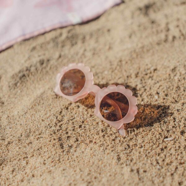Sonnenbrille für Kinder mit rosa Blumenmuster von Little Dutch, leichtes Sommeraccessoire für Sonnenschutz und Stil Stofftiger