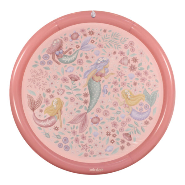 Little Dutch Wasserspielmatte Dreamy Mermaid 150 cm für Kinder im Garten Stofftiger