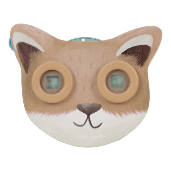 Kinder-Bilderbetrachter Forest Friends aus Holz mit Waldmotiv für Kinder Stofftiger
