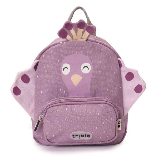 Kinderrucksack Mrs.Peacock von Trixie, praktischer Rucksack mit Giraffen-Motiv für Kindergarten, Ausflüge und Freizeit Stofftiger
