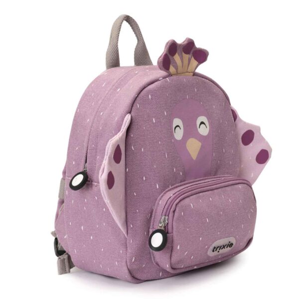 Kinderrucksack Mrs.Peacock von Trixie, praktischer Rucksack mit Giraffen-Motiv für Kindergarten, Ausflüge und Freizeit Stofftiger