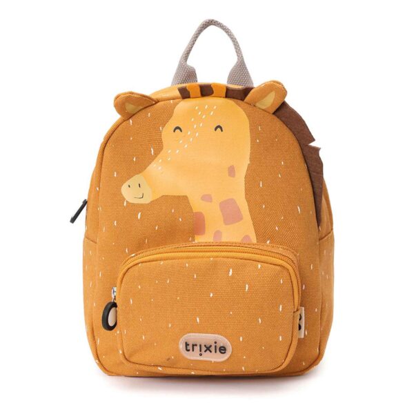 Kinderrucksack Mr. Giraffe von Trixie, praktischer Rucksack mit Giraffen-Motiv für Kindergarten, Ausflüge und Freizeit Stofftiger