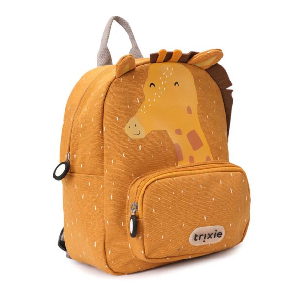 Kinderrucksack Mr. Giraffe von Trixie, praktischer Rucksack mit Giraffen-Motiv für Kindergarten, Ausflüge und Freizeit Stofftiger