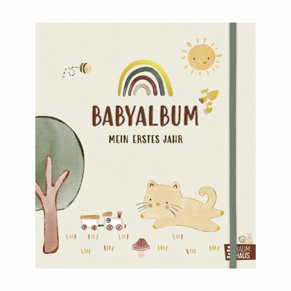 Babyalbum „Mein erstes Jahr" vom Baumhaus Verlag – Erinnerungsalbum für das erste Lebensjahr des Babys.