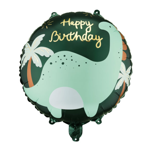 Bunter Folienballon mit Schriftzug von PartyDeco als dekorative Partydekoration für verschiedene Anlässe, Stofftiger, Happy Birthday, Geburtstagsfeier
