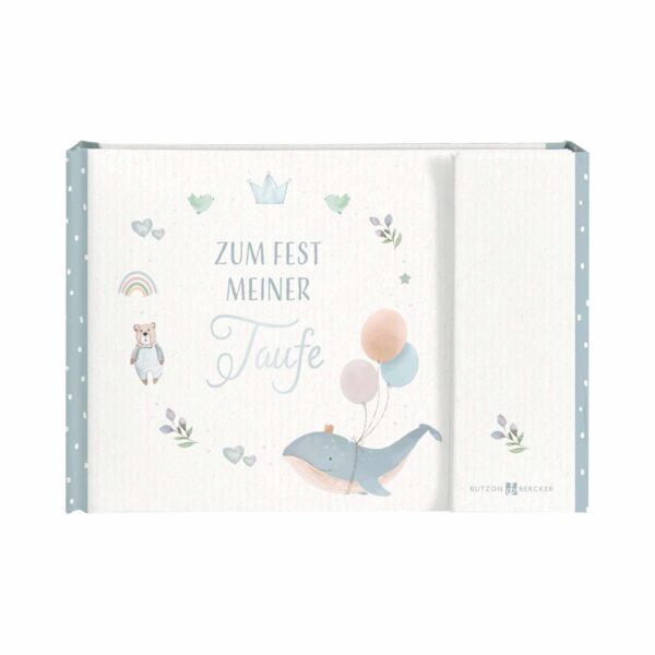 Taufgeschenkbuch „Zum Fest meiner Taufe" in Blau, Butzon & Bercker Verlag – hochwertiges Taufbuch als Geschenk.