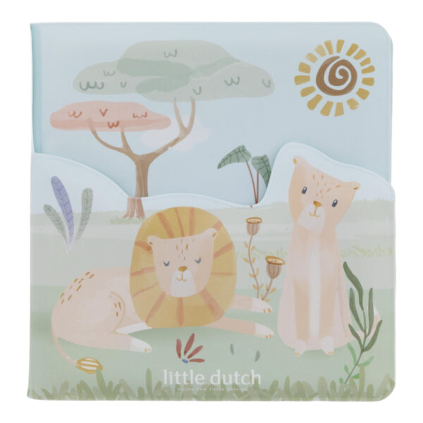 Little Dutch Badebuch Safari Friends, Stofftiger, Badespielzeug, Wasserbuch, Softbuch