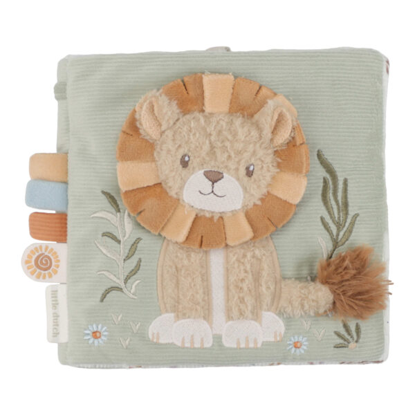 Stoffbuch Fühlbuch Activity-Buch Safari Friends Baby Geburtsgeschenk Little Dutch Stofftiger