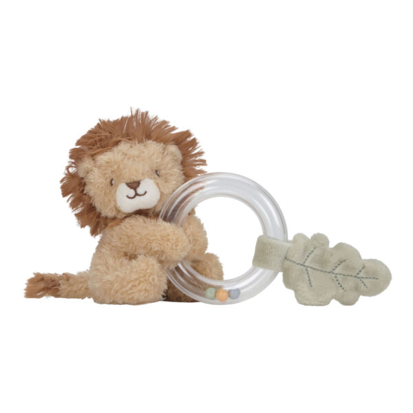 Little Dutch Ringrassel Löwe in kindgerechter Ringform mit weichem Material und sanftem Rasselgeräusch für Babys.