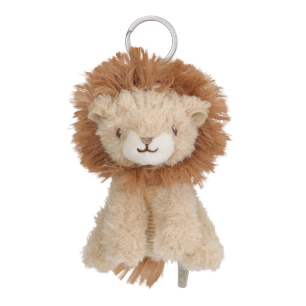 Weicher Little Dutch Schlüsselanhänger Safari Friends mit Metallring für Tasche, Rucksack oder Schlüsselbund. Stofftiger