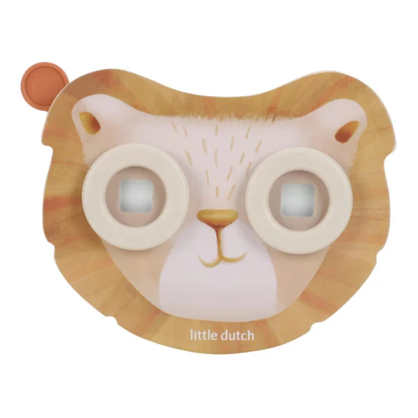 Stofftiger Little Dutch Geschichtengucker Safari Friends mit bunten Motiven und wechselbaren Bildern auch für Unterwegs