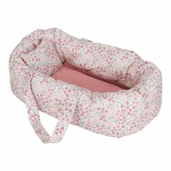 Stofftiger Little Dutch Puppen Reisetasche Bett Tragetasche aus Stoff mit Decke und Polster, Schlaufen zum Tragen, Geschenk zu Geburtstag, Weihnachten oder Ostern
