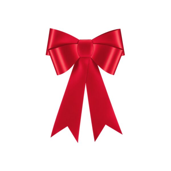 Große rote Papierschleife zum Selbstbauen von PartyDeco als weihnachtliche Deko für Tür und Wand, Stofftiger
