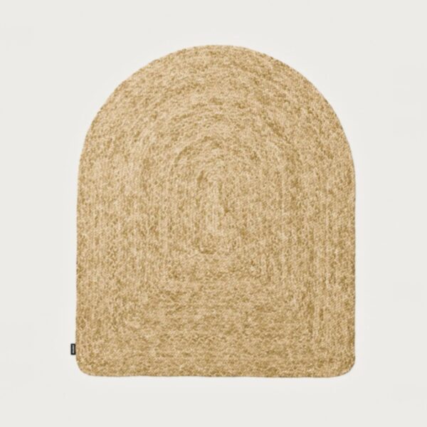 poptop Schreibtischteppich Braun aus Jute unter dem Kinderschreibtisch